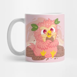 little peach owl with yith yummy cookie- for Men or Women Kids Boys Girls love owl Mug